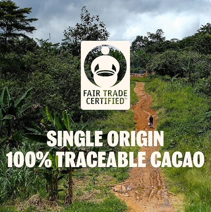 TCHO Holy Fudge Chocolate Truffle Bars - 100% Plant-Based Organic Dark Chocolate - Vegan, Soy-Free, Gluten-Free, Individually Wrapped Pure Cacao Bars - Rich Fudgy Indulgence in Every Bite (18-Pack)