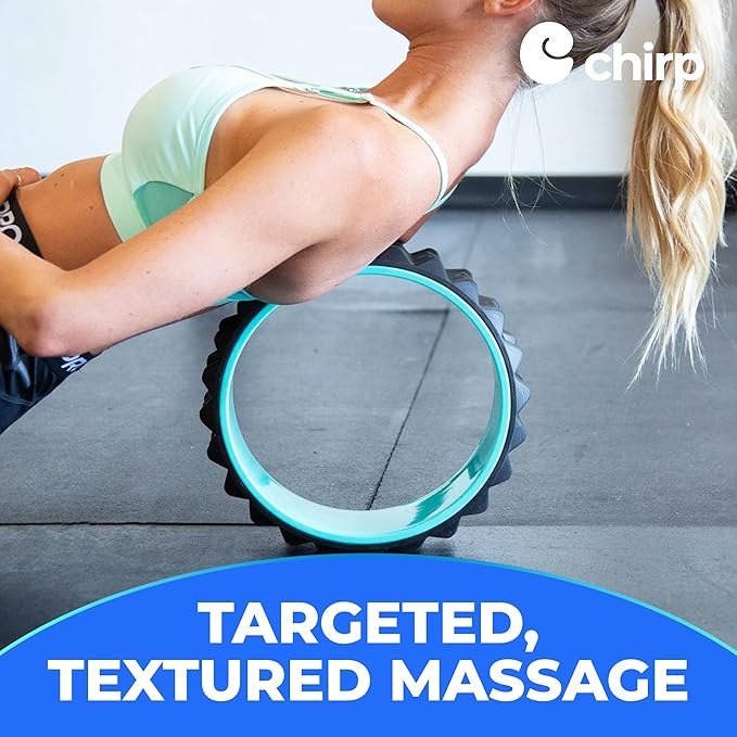 Chirp Wheel XR 3P Massage Roller Set - 10” Acupressure, 6” Knot-Kneading Thumb, 4” Neck & Headache Tension Relief, High Density Foam Massage Rollers for Back & Neck Pain, 500lbs Capacity, Mint