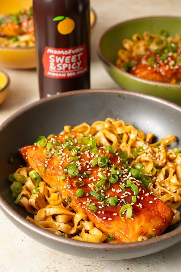 Momofuku Korean Barbecue Sauce Duo, Sweet & Spicy Gochujang and Sweet & Savory Galbi for BBQ, Marinade, Drizzle Toppings, Dipping Sauce and Elevated Meals