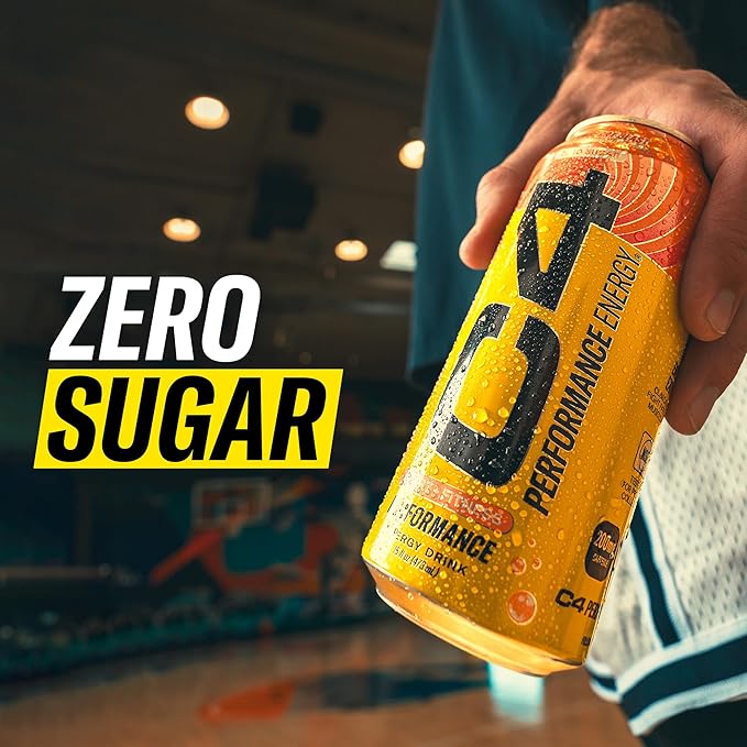 Cellucor C4 Energy Drink 12oz (Pack of 12) - Strawberry Watermelon Ice - Sugar Free Pre Workout Performance Drink with No Artificial Colors or Dyes