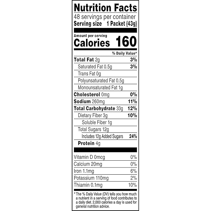Quaker Instant Oatmeal, Maple & Brown Sugar, Individual Packets, 1.51 Ounce (Pack of 48)