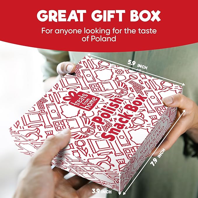 Authentic Polish Candy Snack Box - 15 Traditional Treats from Poland - Indulge in the Flavors of Poland with Wafers, Sesame snacks, Cookies & More! Perfect Poland Gifts