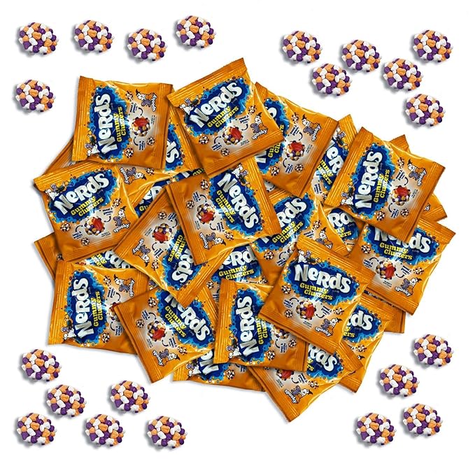 CandyKrave Spooky Gummy Clusters - 1 lbs Individually Wrapped Candy Pack - 29 Pieces - Classic & Delicious Gummy Candy for Halloween, Movie Nights, Birthdays, Pantry & Baby Showers