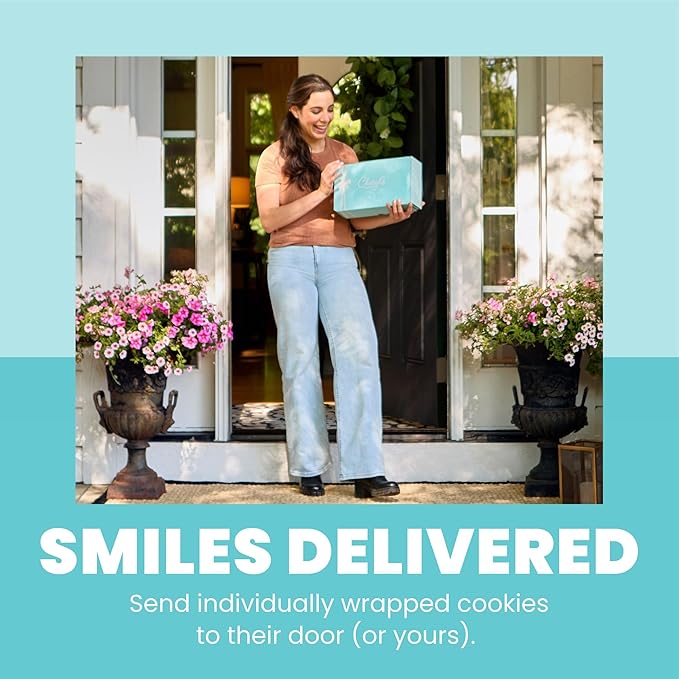 Cheryl's Cookies® Thank You Cookie Gift Box w/24 Buttercream-Frosted Sugar Cookies, Individually Wrapped, Gourmet, Handmade, For Any Occasion, Family & Friends, Thanks, Favors