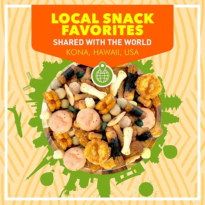 Traditional Imperial Mix Arare Rice Crackers - Mochi Crunch Asian Snack Mix - Assorted Shapes and Flavors - Sweet, Salty, and Umami Taste - Crunchy On-The-Go Snack For Any Occasion - 9 Ounce