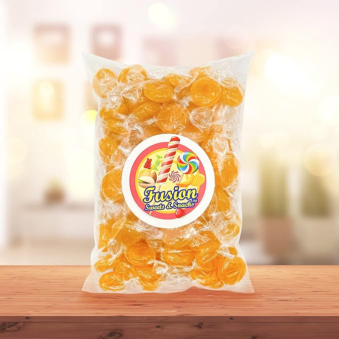 Butterscotch Hard Candy - 2LB Bag of Individually Wrapped Butter Scotch Bulk Candy, Yellow Butterscotch Discs Are Perfect For Snacks And Parties.