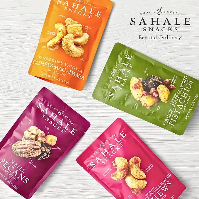 Sahale Snacks Glazed Mix, Banana Rum Pecans, 24 Ounce