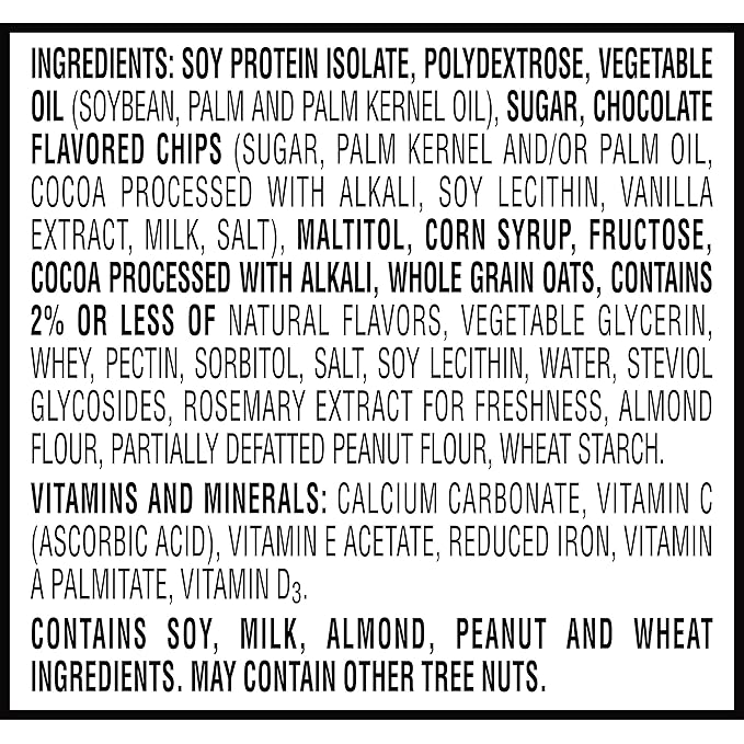 Kellogg's Special K Protein Meal Bars, 12g Protein Snacks, Meal Replacement, Chocolatey Chip Cookie Dough, 19oz Box (12 Bars) (Pack of 2)