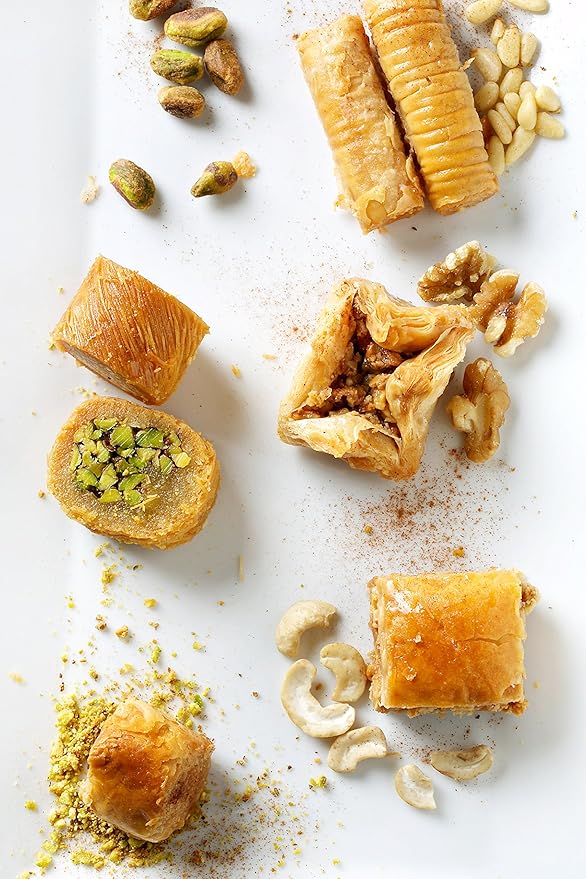 Al Bohsali 1870 Premium Mediterranean Assorted Baklava Mix – 53-Piece Luxury Pastry Collection | Handcrafted Since 1870