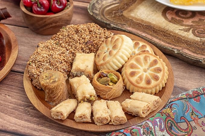 Sadaf Fancy Baklava - Sweet Baklava Pastry - Tasty Snack - Middle Eastern Delight - Pantry Gift Box - Kosher - 6 Assorted Sweets | 50 pieces