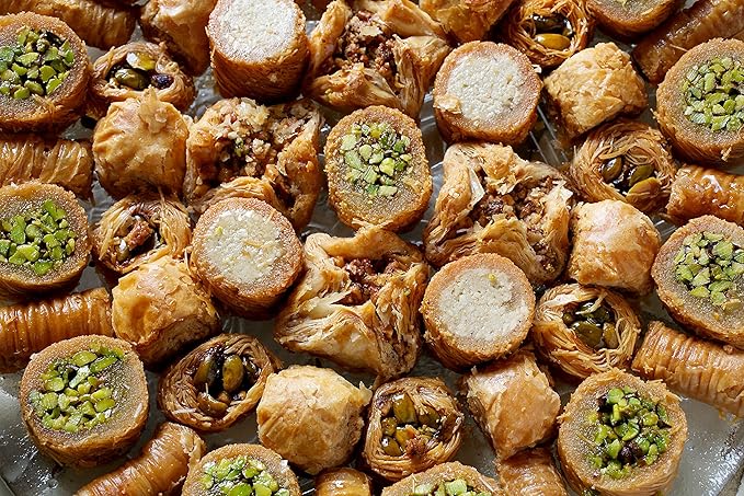 Al Bohsali 1870 Premium Mediterranean Assorted Baklava Mix – 43-Piece Luxury Pastry Collection | Handcrafted Since 1870