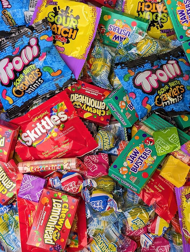 Pinata Candy Mix- Assorted Candy Variety Pack - 2 lb - Individually Wrapped - Piñata Mix - Sour Candies, Bubble Gum, Fruity Sweets, Chewy Sweets- Large Bulk Candies For Party Bags
