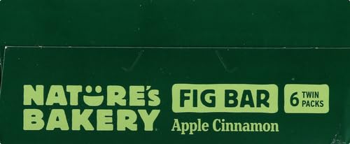 Nature's Bakery Fig Bars, Apple Cinnamon, 2 Oz, 6 Ct (Pack of 2)