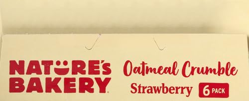 Nature's Bakery Oatmeal Crumble Strawberry Bars, 1.41 Oz, 6 Ct (Pack of 2)