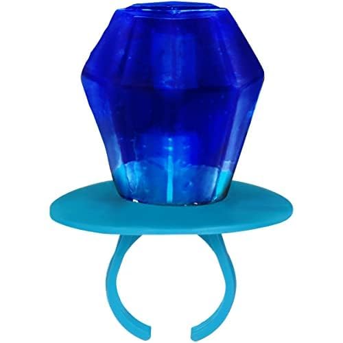Ring Pop Blue Candy, 30 Ct Individually Wrapped Bulk Lollipop Pack, Blue Raspberry Flavored Lollipop Suckers for Kids, Fun Candy Bulk for Valentine's Gifts, Goodie Bags, Party Favors