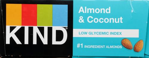 KIND Bars, Almond & Coconut, Healthy Snacks, Gluten Free, 12 Count (Pack of 2)