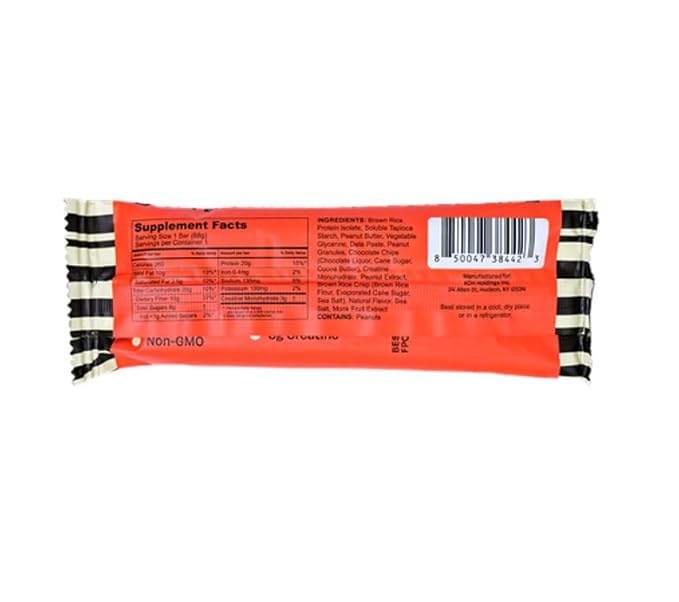 Kreatures of Habit DAILY BAR | 20g Plant-Based Protein Bar | 3g of Creatine Monohydrate Per Bar | Gluten-Free | No Seed Oils or Artifical Flavors (Peanut Butter Banger, Pack of 12)