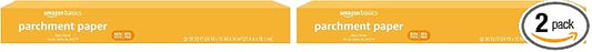 Amazon Basics Parchment Paper for Baking, Non-Stick, 90 Sq Ft Roll, 2 Pack