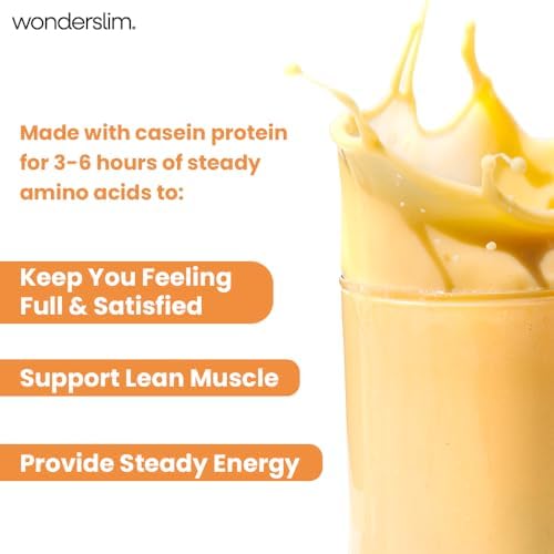 WonderSlim Meal Replacement Shake, Orange Creamsicle, 15g Protein, 25 Vitamins & Minerals, Gluten Free, Low Carb (7ct)