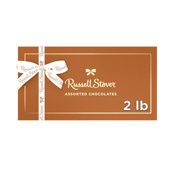 NEW - RUSSELL STOVER Assorted Milk & Dark Chocolate Gift Box, 32 oz. (≈ 56 pieces)
