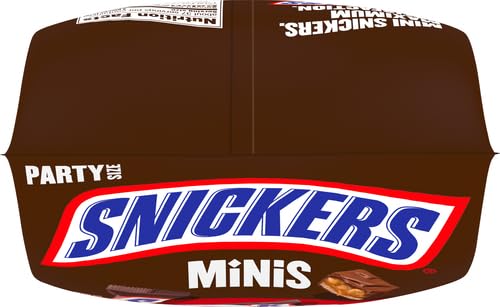 SNICKERS Minis Size Milk Chocolate Candy Bar Bulk Assortment, 35.6 oz Bag (Pack of 2)