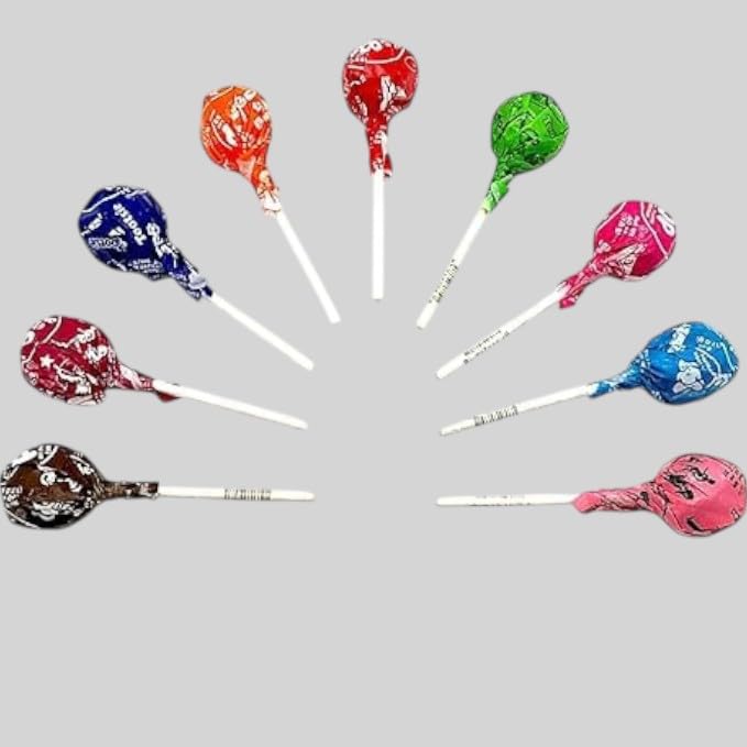 Classic Roll Lollipops-All 9 Assorted Fruit Flavors With Chocolate Center-1 lbs Of Americas Favorite Lollipop Individually Wrapped Peanut Free Gluten Free(16 oz)