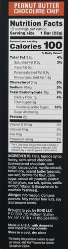 KIND Chewy Granola Bars, Variety Pack, Chocolate Chip and Peanut Butter Chocolate Chip, Gluten Free, 100 Calories, Whole Grains and Oats, 20 Count (Pack of 2)