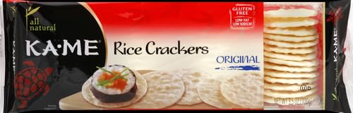 Ka Me, Crackers Plain Rice, 3.5 Ounce