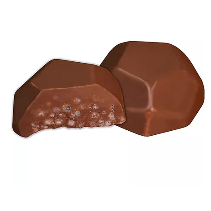 Fruidles Christmas Coal Chocolate, Milk Chocolate Party Bag Fillers, Individually Wrapped Foils, Resealable Bag, (2 Pounds)