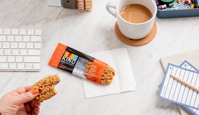 KIND Breakfast Bars Variety Pack – 60 Bars – Dark Chocolate Cocoa, Honey Oat, Peanut Butter, Blueberry Almond & Almond Butter – Healthy On-the-Go Snack Bars