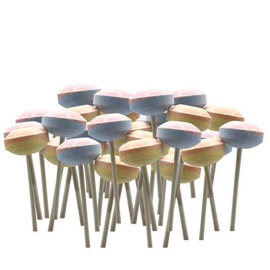 Flavor Duo Lollipops - Unwrapped Fruit Medley Lollies - Gluten Free, Fat Free | 3 Pounds (48oz) | Perfect for Parties & Celebrations