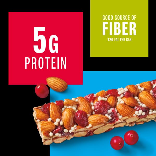 KIND Nut Bars, Cranberry Almond, Healthy Snack Bars, Gluten Free, Low Sugar, 6g Protein, 12 Count