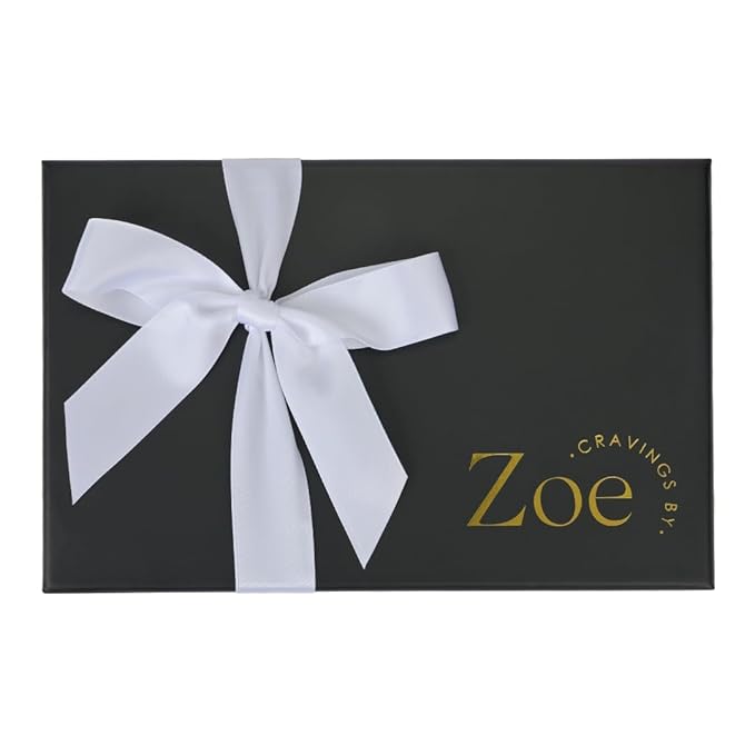 CRAVINGS BY ZOE Valenties Day and Birthday Chocolate Covered Cookies Gift Basket | 6 Count | Kosher Milk & Dark Belgian Chocolate Gourmet Food Gift Box | Thank You, Candy Gifting Men Women Him Her Mom