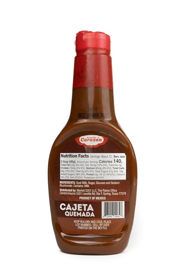 Amorcito Corazón - Cajeta Mexicana with goat milk - 2-Pack, 17-oz (482-g) Squeeze Bottles - Smooth Texture, Caramelized Flavor, Authentic Mexican Flavor
