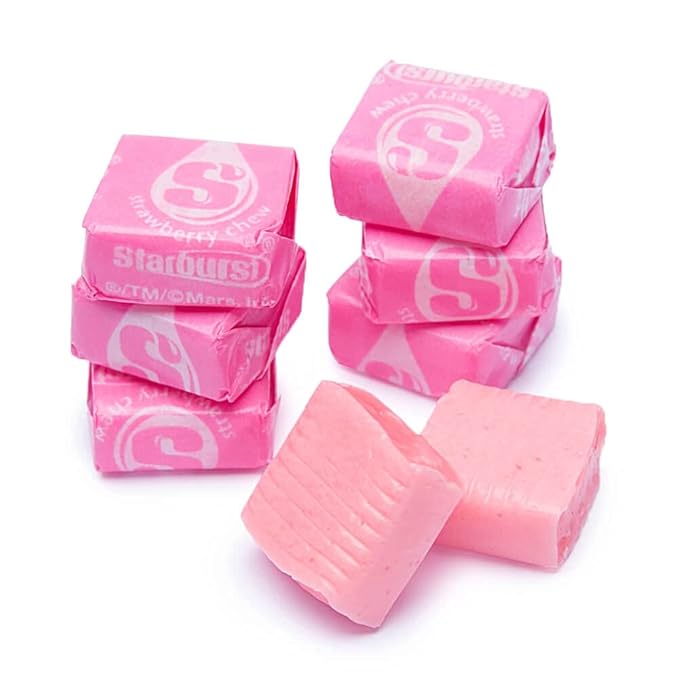 Starburst Fruit Chews Only Pink Strawberry Limited Edition Family Bulk Pack 3lb (48oz)