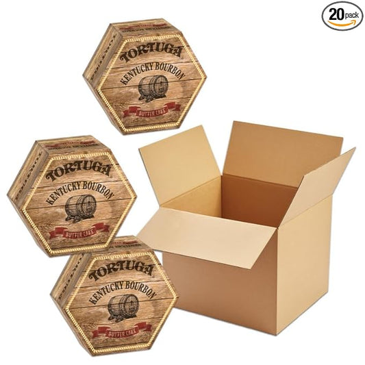 TORTUGA Kentucky Bourbon Cake - 16 oz. - Case of 20 - Gourmet Gift for Food Gift Basket, Snack Gift Basket, Birthday Gifts, and Bakery Desserts - Great Mini Cakes for Delivery
