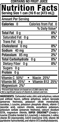 Bang Energy Sour Heads, Sugar-Free Energy Drink, 16-Ounce | Pack of 12