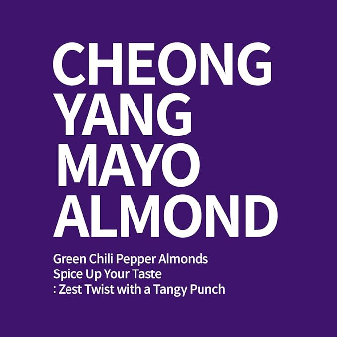 [Official Gilim HBAF] Korean Seasoned Green Chili Mayo Pepper Almond Nut | Kids, School, Lunch, Office, Work, Travel, Camping Party Snack | Pre-workout Protein Snack | Korean Food Healthy Snacks | Asin Snack Korean Sovenior (Green Chili Mayo x 120 gram...