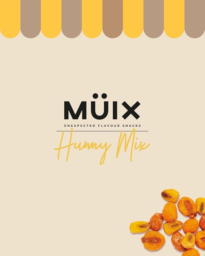 Müix Snacks, Premium Snack Mix: Honey Mix - 2.3 Ounce Bags (Pack of 16 Bags), Healthy Trail Mix, Snack Mix (XL Corn, TexMex Peanut, Honey Corn and Peanut)