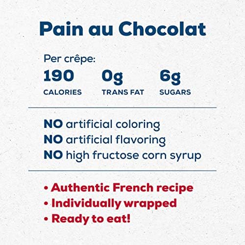 La Boulangère Pains au Chocolat, Pack of 2 – 32 Individually Wrapped Chocolate Croissants, Authentic French Recipe, Non-GMO, No High Fructose Corn Syrup, No Artificial Flavors & Colors, Kosher Certified, Ready to Eat Snack