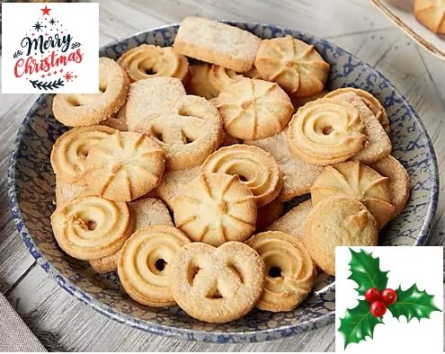 Danish cookie (Jacobsen's Original Premium Danish Butter Cookies, 56.4 Ounce - Christmas Butter Cookie- Best Holiday Present . Come with Maryse's place Holidays Bags (Pure Butter cookie)