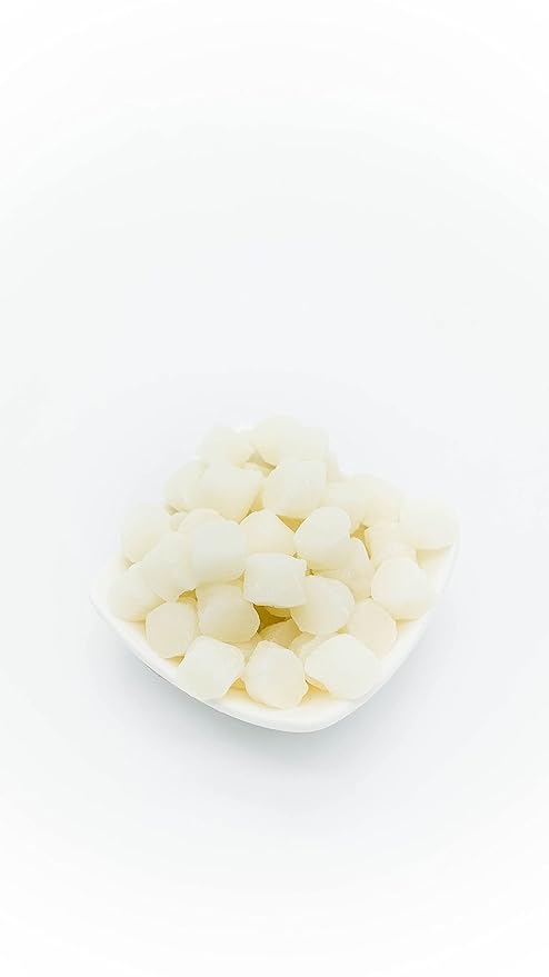Fanale Mini Mochi Sweet Rice Cake | Original Flavor | White Color Snack for Frozen Yogurt Toppings Ice Cream Toppings Shaved Ice Toppings 300g | 10.6oz | 0.7lb MOC001