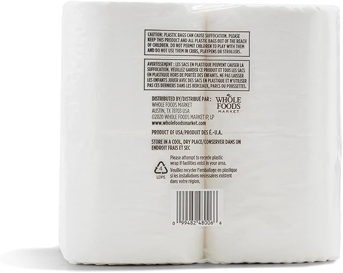 365 by Whole Foods Market, Sustainably Soft Bath Tissue, Hypoallergenic, 286 Sheets per Roll, 12 Count