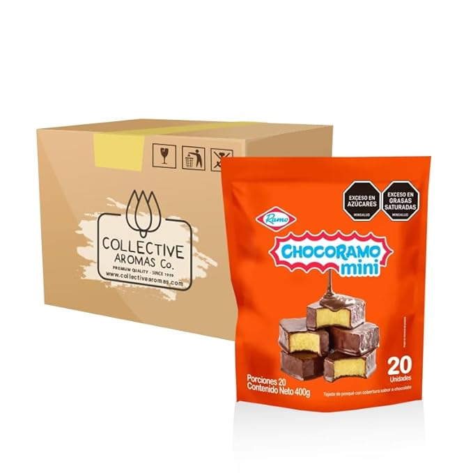 Chocoramo Mini Chocolate Cakes, Colombian Snacks, Pack of 20