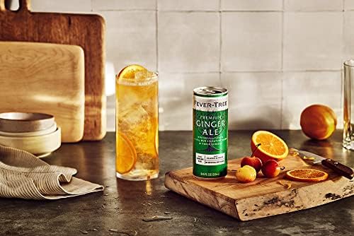 Fever-Tree Ginger Ale – Premium Mixer for Cocktails and Mocktails, 8.45 fl oz Cans, Pack of 24 – Naturally Sourced, Non-GMO