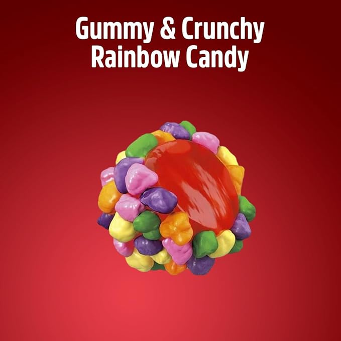 Gummy Clusters Rainbow, 2 Lbs Pack Bulk, Perfect Gummy Candy Snack for Parties, Birthdays, Holidays, Resealable Bags, Office Treats and Everyday Enjoyment