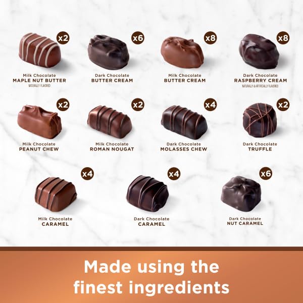 NEW - RUSSELL STOVER Assorted Milk & Dark Chocolate Gift Box, 48 oz. (≈ 84 pieces)