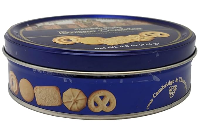 Danish cookie ( Cambridge & Thames Danish Style Butter Cookies 4 Oz Mini Tin (4 Tins) And 4 valentines Coloring Books With Crayons - Christmas Butter Cookie - Best Valentines Day Gift For Kids - Schools- Daycare . Hospitals- Perfect Size for Goodies Bags