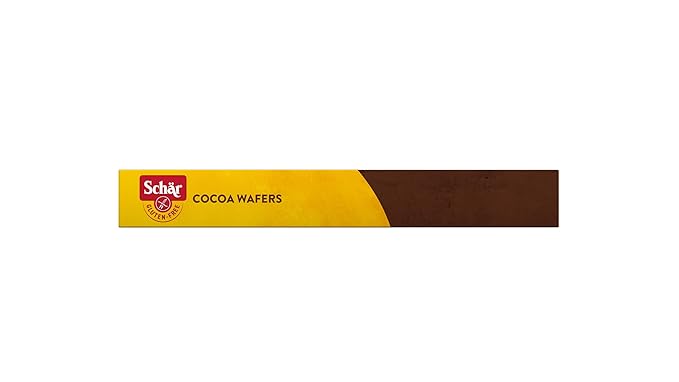 Schär Gluten-Free Cocoa Wafers, 4.4oz, 12-Pack – Crisp Layers with Creamy Cocoa Filling, Non-GMO, No Preservatives, Perfect Snack or Dessert Treat