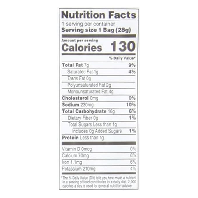 Sensible Portions Garden Veggie Wavy Chips, Sea Salt, Snack Size, 1 Oz (Pack of 24)